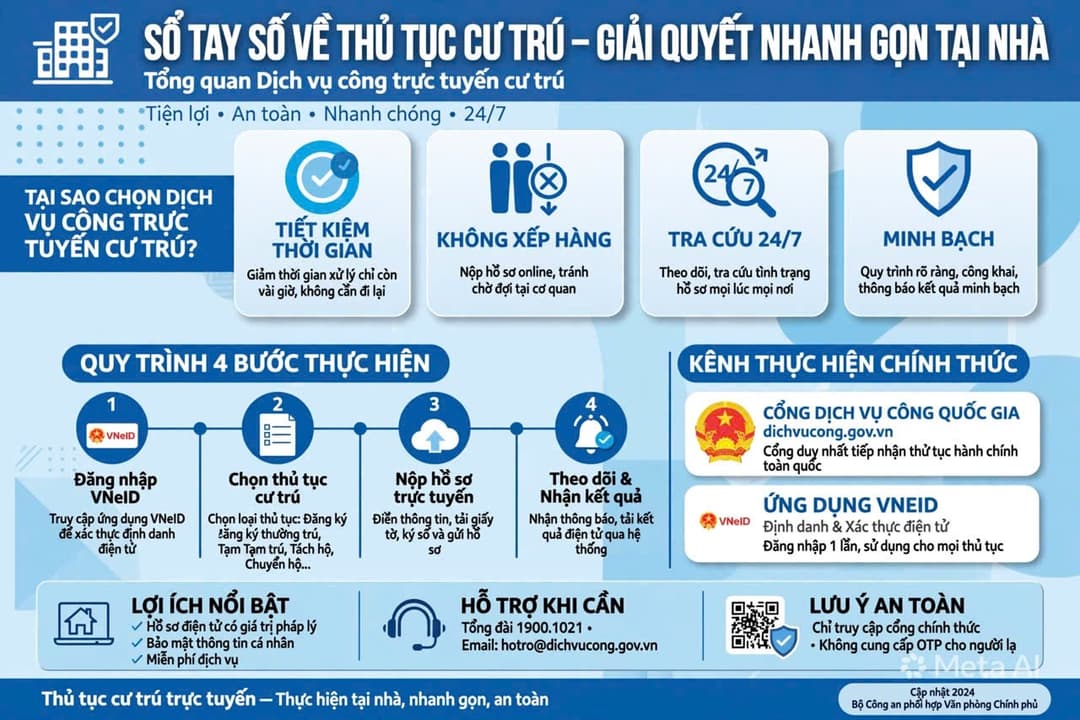 Infographic hướng dẫn Dịch vụ công trực tuyến